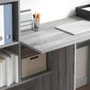 vidaXL Schreibtisch Graues Sonoma 131,5 x 50 x 106,5 cm Holzwerkstoff 869303 Bild 4