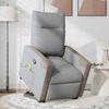 vidaXL Massagesessel mit Aufstehhilfe Hellgrau Stoff 3324095 Bild 3