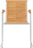 vidaXL Gartenstühle 4 Stk. mit Kissen Massivholz Teak 3078560 Bild 5