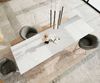 Esstisch Edge 200-300x100 Keramik Laminam®Statuarietto Weiß Spider Flachstahl Edelstahl ausziehbar Bild 4