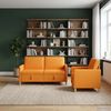 vidaXL Sofa Set mit Stauraum 2 pcs Dunkelgelb Polyester 3429185 Bild 3