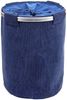 Wäschesammler HWC-C34, Laundry Wäschekorb Wäschebox Wäschesack Wäschebehälter mit Netz, 55x39cm 65l ~ cord blau Bild 2