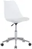 Vente-unique - XAFY Office chair Plastik Weiß - B 57 cm x H 92 cm80 cm x L 49 cm Bild 4