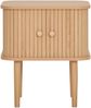 Beistelltisch >Nikko< Jalousientüren, Eichefarbig, MDF - 45x50,5x40cm (BxHxT) Bild 3