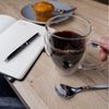 Intirilife Thermoglas, 4-tlg, Glas, Gläser Set Thermoglas Teeglas Kaffeeglas 250ml Doppelwandig (4-tlg) Bild 3