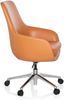 hjh OFFICE Profi Chefsessel BARENO Leder orange Bild 3