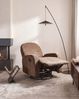 Fernsehsessel FEBE drehbar Stoff Braun Bild 3