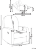 Fernsehsessel FEBE drehbar Stoff Braun Bild 2