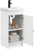vidaXL Badezimmerschrank mit Waschbecken Weiß 42 x 40 x 84,5 cm 890054 Bild 3