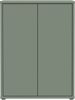 Forte ALICE SPRINGS Schuhschrank 70 80, moderner Flurschrank mit 2 Türen und 4 Einlegeböden, Holzwerkstoff, Salbei, 74,5 cm breit x 99,1 cm hoch x 34,9 cm tief Bild 2