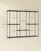 SONGMICS Kleiderschrank offen, Kleiderständer, Kleiderstange, Garderobe, 5 Hängefächer, viel Platz, für Schlafzimmer, Wohnzimmer, 205 x 43 x 166 cm Bild 5