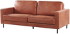 Sofa Set Lederoptik goldbraun 4-Sitzer SAVALEN Bild 4