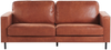 Sofa Set Lederoptik goldbraun 4-Sitzer SAVALEN Bild 5
