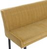Eckbank HWC-O82, Esszimmerbank Bank, Öko-Tex (310g/m²) Chenille Stoff/Textil Metall 210x159cm ~ senfgelb Bild 5
