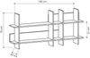 Dmora Regal Selvaggia, Gestell, Wandregal, Mehrzweckregale, 150x22h70 cm, Weiß Bild 3