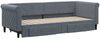 vidaXL Tagesbett Ausziehbar mit Schubladen Dunkelgrau 80x200 cm Samt 3197813 Bild 3