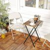 Beistelltisch Klappbar Tablett Tisch TV Tray Industriestil Dunkelbraun-Schwarz Bild 5