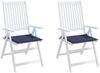 vidaXL Palettenkissen 2 Stk. Marineblau 40x40x4 cm Oxford-Gewebe 378358 Bild 5