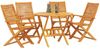 vidaXL Garten Essgruppe 5 pcs Braun Massivholz Akazie 3375705 Bild 3