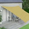 Sonnenschutzsegel Sonnensegel Sonnendach Windschutz Regenschutz Schattensegel Sonnenschutz Balkon Beschattung UV Schutz - Quadrat - 3x3 m - Sand Bild 2
