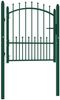vidaXL Zauntor EMMEN mit Spikes Stahl 104 x 97 cm Grün 146393 Bild 2