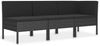 vidaXL 3-tlg. Garten-Lounge-Set mit Auflagen Poly Rattan Schwarz 310203 Bild 2