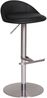 Barhocker Edelstahl schwarz modern , verstellbar Bild 2