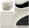 tectake® Sitzbank mit Stauraum, Scandi Sitzhocker, Hocker mit Stauraum, Teddy Stoff, Pouf, Polsterhocker, Sitztruhe, Truhe mit Deckel, Truhenbank mit Stauraum, Möbel für Wohnzimmer - Bouclé créme-weiß Bild 4