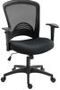 Bürostuhl 65 x 59 x 92,5-102,5 cm mit Netzrücken und Wippfunktion – drehbarer Schreibtischstuhl in Schwarz Bild 4