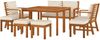 Gartenlounge Holz Ecklounge Sitzgruppe Esstisch Hocker Gartenmoebel Bild 3