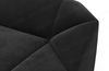 L-Form Stoffsofa Cabrera - Samtstoff - Schwarz Bild 5