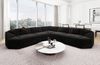 L-Form Stoffsofa Cabrera - Samtstoff - Schwarz Bild 2