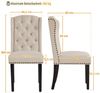 Yaheetech Esszimmerstuhl 2-er Set Küchenstuhl, Polsterstuhl bis 140 kg Belastbar, für Esszimmer/Wohnzimmer Bild 3