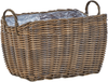 Set mit 2 Blumentöpfen ORMOS PE Rattan 53 59 cm Braun Bild 4