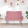 vidaXL 2-Sitzer Sofa Rosa 115 x 61 x 87 cm Samt (V) 42028963 Bild 3