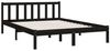 vidaXL Massivholzbett Schwarz Kiefer 135x190 cm UK Double Bild 3