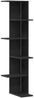 vidaXL Wand-Eckregal Schwarz Eichen-Optik 36,5 x 36,5 x 140 cm 868052 Bild 2