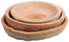 3er Satz Set Untersetzer rund Aged Terracotta Blumen Pflanzen Esschert Design Bild 4