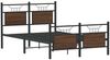 vidaXL Bettgestell ohne Matratze Braun Eiche 120x200 cm Holzwerkstoff 4106857 Bild 3
