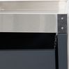 1er-Mülltonnenverkleidung mit Brennholzlager HWC-H40, Mülltonnenbox, 125x130x80cm erweiterbar Metall 45kg ~ anthrazit Bild 4