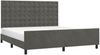 vidaXL Bettgestell mit Kopfteil Samt Dunkelgrau 160x200 cm, Härtegrad: H2 [3126008] Bild 3