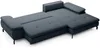Vente-unique - ARCHIBALD Sofa Stoff Blau - B 104 cm x H 82 cm x L 265 cm Bild 3