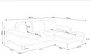 Vente-unique - ARCHIBALD Sofa Stoff Blau - B 104 cm x H 82 cm x L 265 cm Bild 5