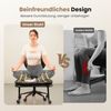 Patbrela Bürostuhl Bürostuhl mit Kreuzbeinen, 360° drehbar, Ergonomischer Kniestuhl, Criss Cross Schreibtischstuhl mit Verstellbarer Höhe, Cloud PU-Leder Bild 3