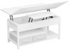 MSMASK Couchtisch 3-in-1-Multifunktions-Wohnzimmertisch mit 2 Schubladen, Kaffeetisch, Versteckte Aufbewahrung, 50T x 100B x 50H cm Bild 4