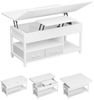 MSMASK Couchtisch 3-in-1-Multifunktions-Wohnzimmertisch mit 2 Schubladen, Kaffeetisch, Versteckte Aufbewahrung, 50T x 100B x 50H cm Bild 3
