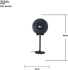 Outdoor-Tischlampe ,Orby', E27, Netzbetrieb, rauchgrau, 66cm, Ø 30cm Bild 3