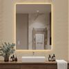 ANYSUN Spiegel Wandspiegel LED 70x90 cm rechteckig mit Anti-Beschlag Badspiegel, Dekospiegel mit Touch Dimmfunktion & 3 Lichtfarben Bild 2