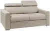 Schlafsofa 2-Sitzer Stoff VIZIR - Beige - Liegefläche: 120 cm - Matratzenhöhe: 14 cm Bild 4