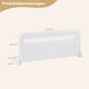 COSTWAY Bettschutzgitter (1 St), Bettgitter, mit Sicherheitsgurt, klappbar, 120x42 cm Bild 3